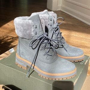Timberland 6in WP shearlingboot medium grey nubuck